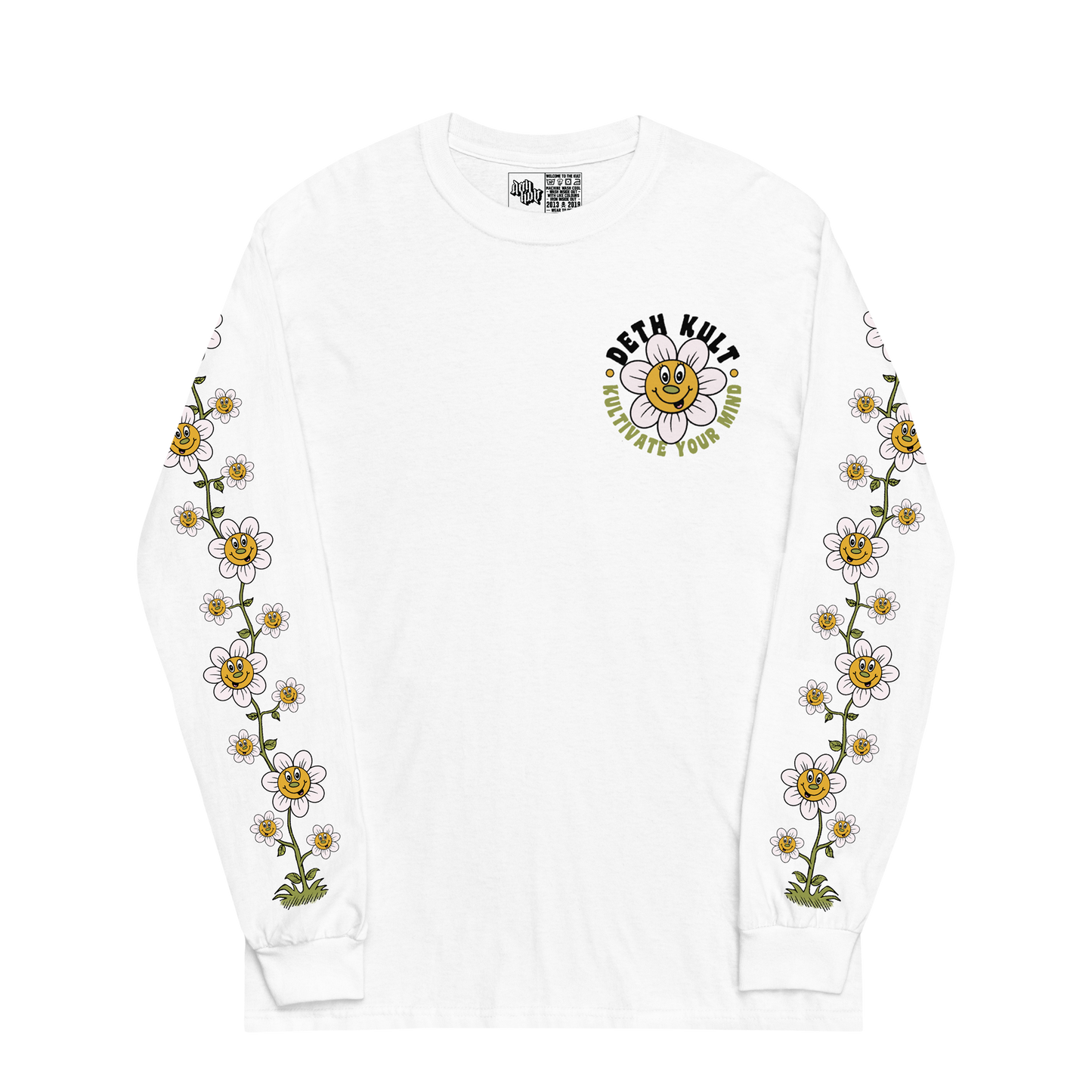 'KULTIVATE YOUR MIND' LONGSLEEVE - WHITE