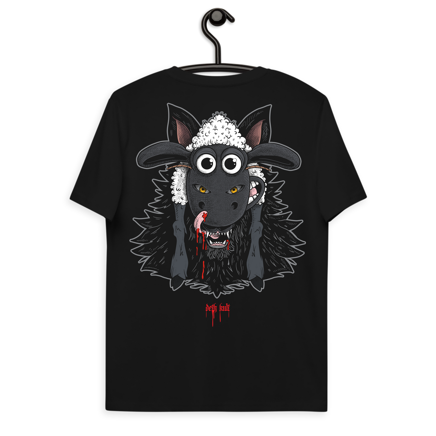 'WOLF AMONGST SHEEP' T-SHIRT - BLACK