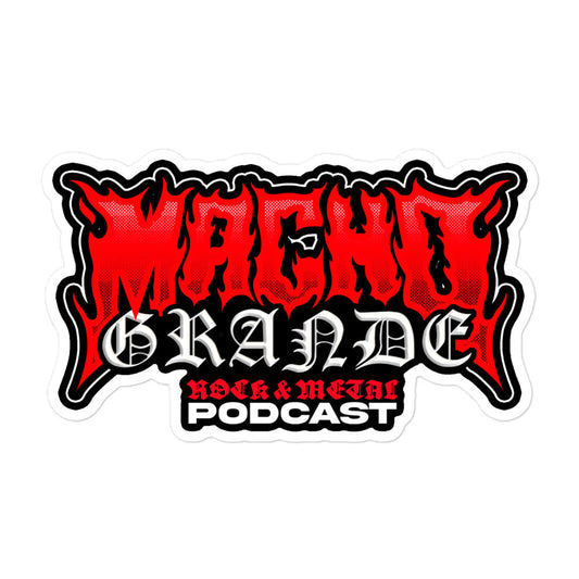 'Macho Grande Podcast - Logo' Bubble-free stickers